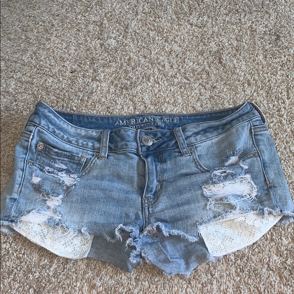 American Eagle distressed shorts